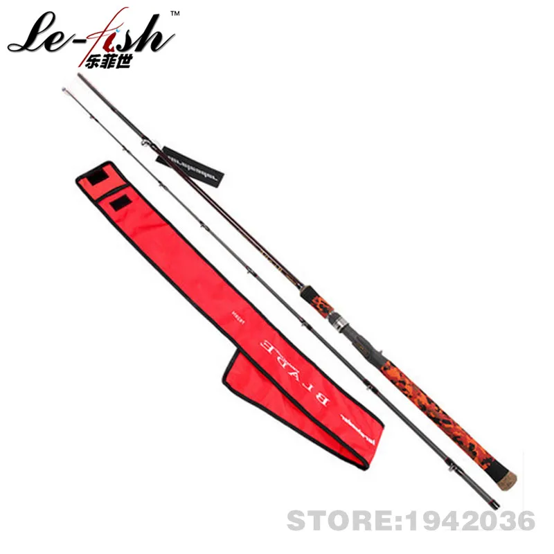 

Le-Fish X3 Technology Carbon Fiber Material Casting Fishing Rod Imported EVA Handle 2.28m/2.4m 2 Section Lure Fishing Rod FUJI