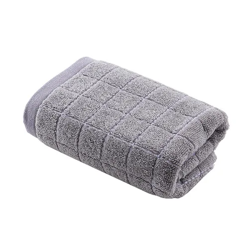 Хлопковое мягкое однотонное домашнее полотенце для лица парные полотенца для взрослых мужчин и женщин Быстросохнущий плотный хорошо впитывающий базовый полотенце s - Цвет: Gray