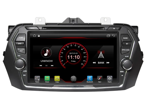 Discount Android 8.1 quad core car dvd player media stereo car audio music player wifi carplay GPS TPMS headunits for SUZUKI CIAZ/ALIVIA 4