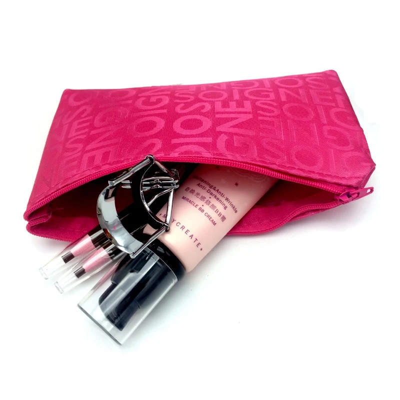 

Women Portable Cosmetic Bag Fashion Beauty Zipper Travel Make Up Bag Letter Makeup Case Pouch Toiletry Organizer Wash Holder