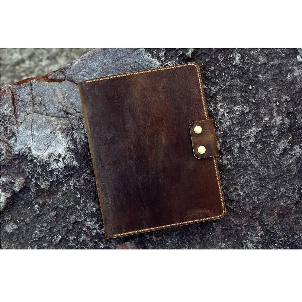 

Personalized leather cover folio folder for Rocketbook Everlast Erasable Wirebound Notebook Executive Letter Size 8.5 x 11 inch