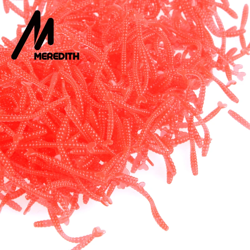 

Meredith 500pcs Smell Red Worm Lures 2cm Hot-selling Soft Bait Carp Fishing Lure Set Artificial Fishing Tackle JXC01-2