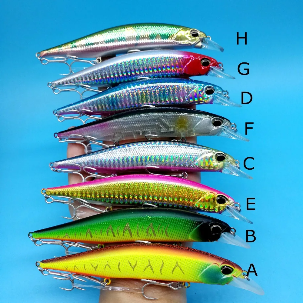 Isca de Pesca do Robalo Tsurinoya Lote Suspender Minnow Rígido 19.5g 120mm Longo Fundição Iscas Artificiais Wobblers Enfrentar 3 Pçs - 7 Esporte e Lazer