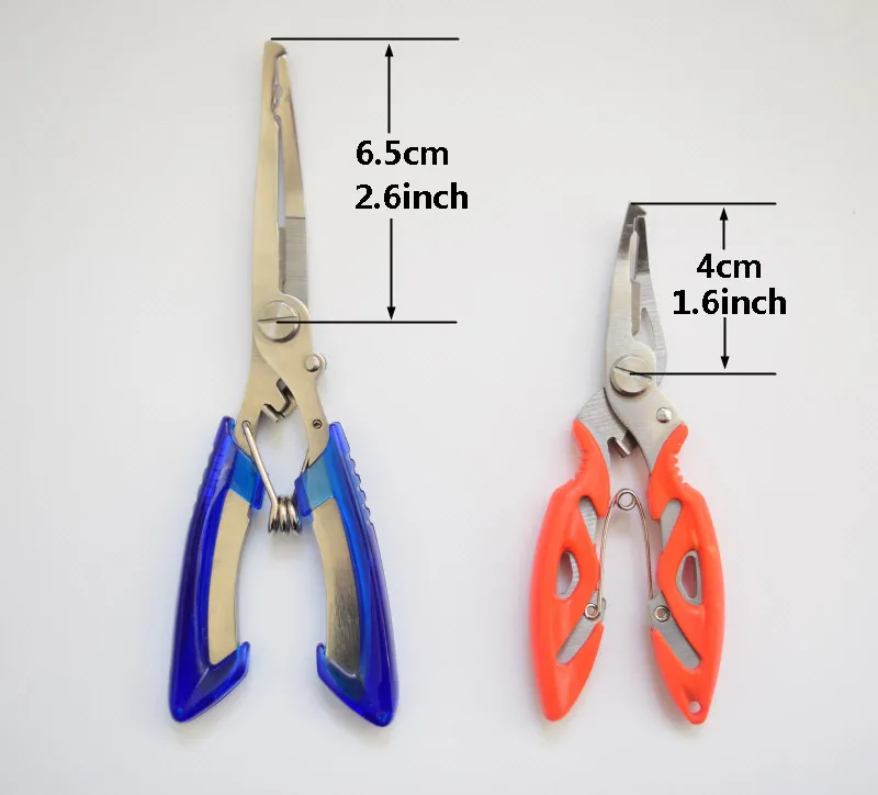 

1pc Stainless Fishing Pliers Split Ring Scissors Wire Line Cutter Hook Removers