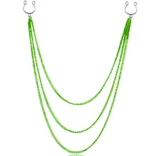 1 шт.,, стиль, модные, нержавеющая сталь, не пирсинг, на клипсах, кольца для сосков, женские, поддельные, сексуальные, колокольчики, кольцо для сосков, ювелирные изделия для тела