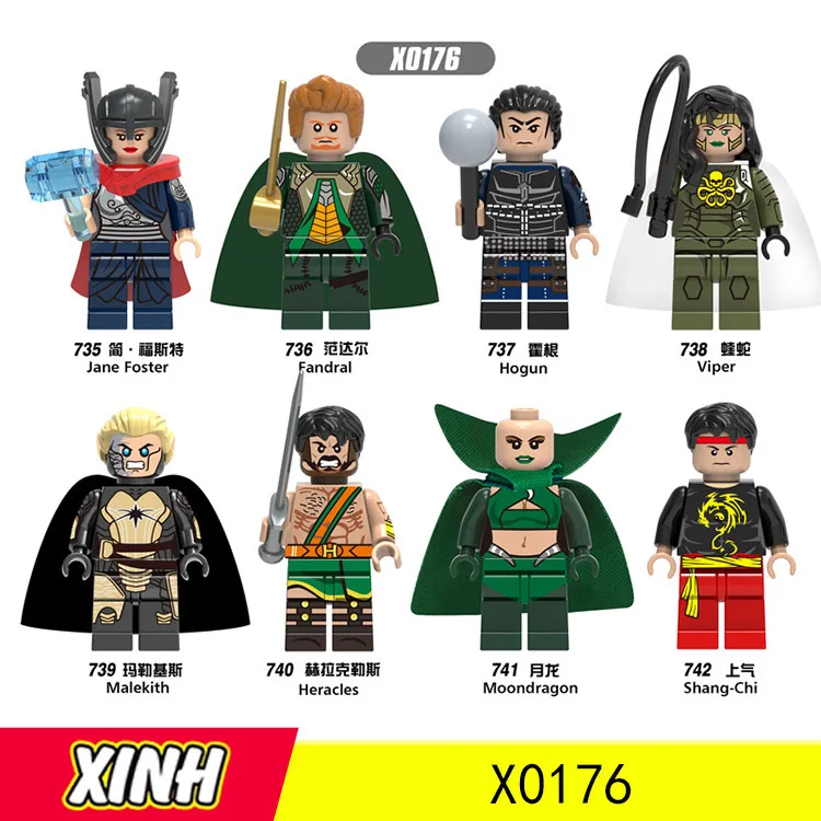 

Dc Hero Series Jane Foster/Fandral/Hogun/Viper DIY Figure Minifigured Building Blocks Figure Bricks Compatible With Legoings