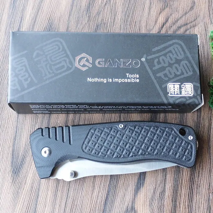 جنزو G722 58-60hrc 440c بليد g10 مقبض سكين للطي بقاء التخييم أداة الصيد سكين جيب التكتيكي edc أداة الهواء