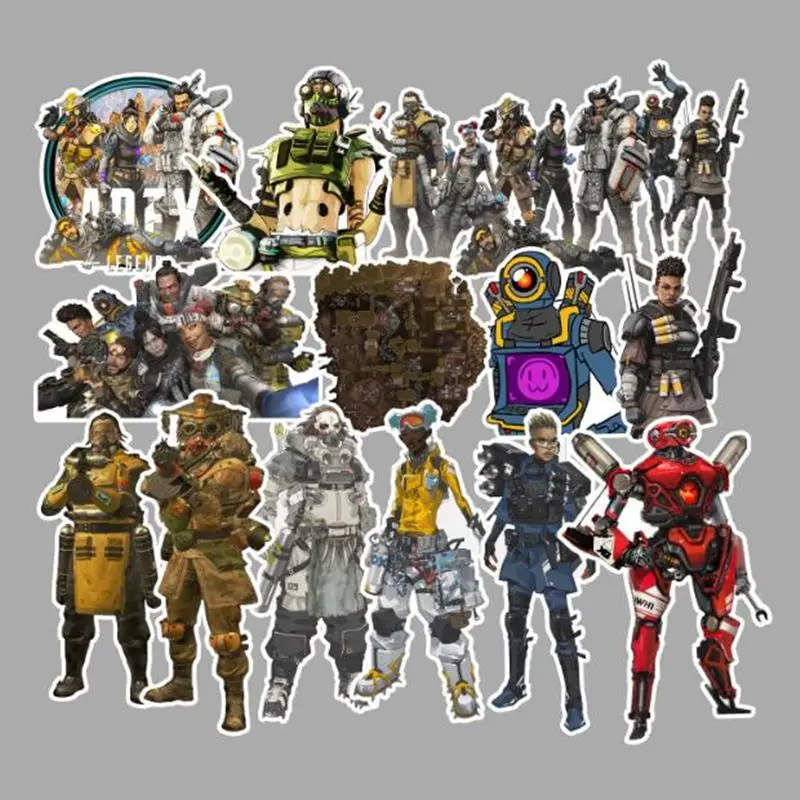 56 шт./лот наклейки с граффити APEX Legends Hero классная игра аниме скрапбукинг гитара