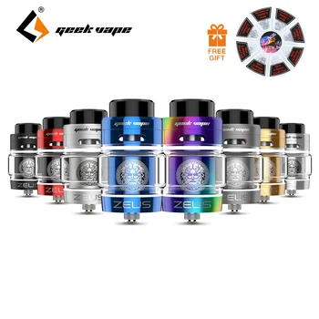 

Free gift! Original GeekVape Zeus Dual RTA 5.5ml/ 4ml/2ml Capacity 26mm with Single/Dual Coil Building Ecigs Vape Tank Vaporizer