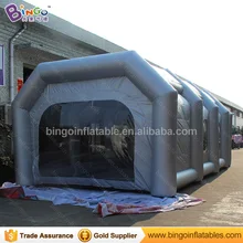 Покраска Автомобиля используются прочные 33ft надувные spray paint booth с углерода воздушные фильтры