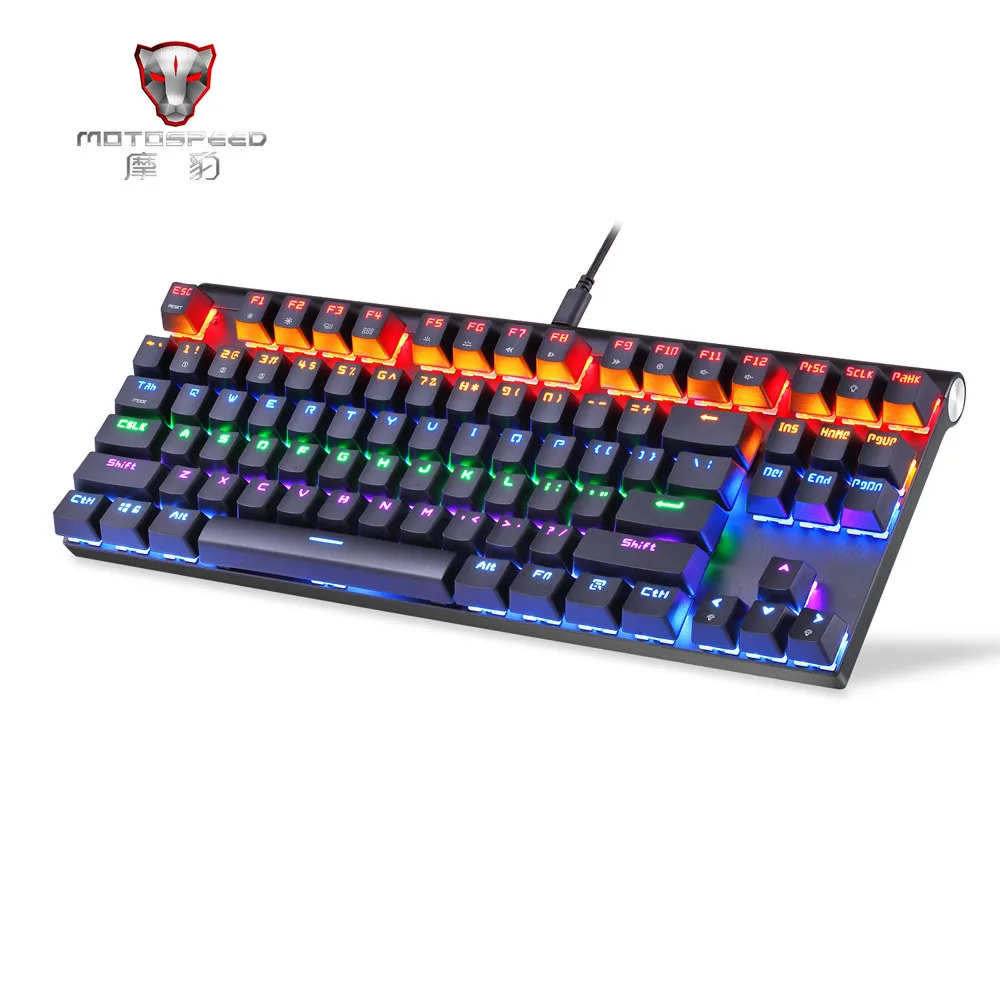 

VOBERRY Dual-mode Bluetooth Wireless And Wired Color RGB Backlight Adjustment 88-key Game Machine Keyboard