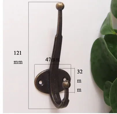 

Hardware accessories Zinc alloy Cloth Hooks Vintage Bronze Wall Hook Hanger For Bathroom & home storage accessories