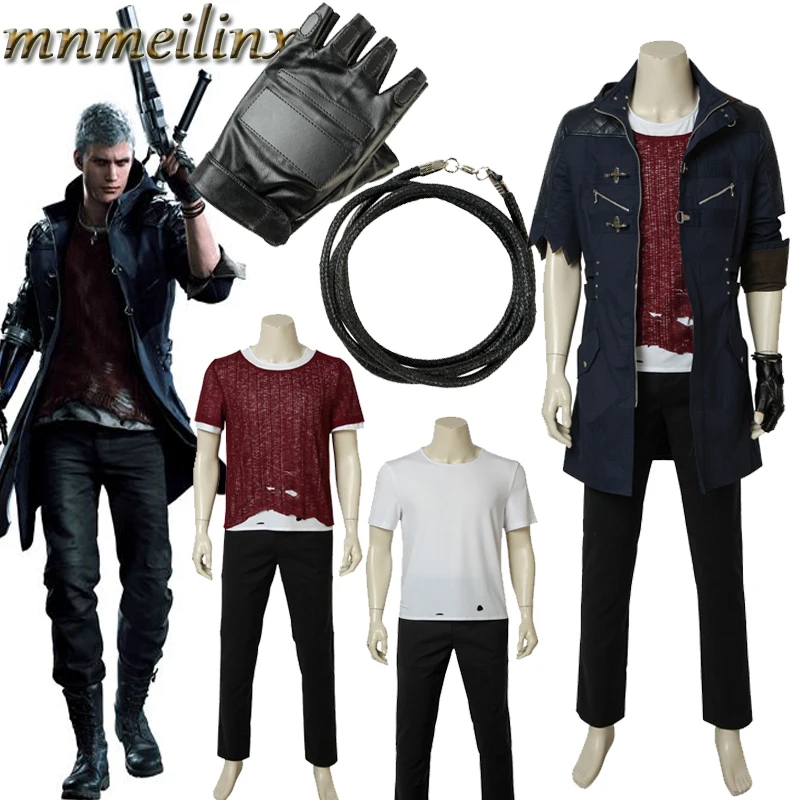 

Hot Cakes Game COS Devil May Cry 5 Cosplay Costume Nero Suit Full Set Unisex Outfit Custom Made Halloween Popular Game Cospaly