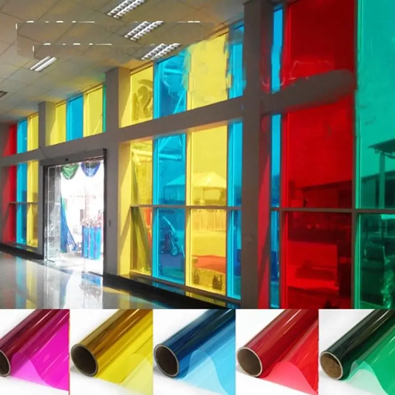 

SUNICE Winndow Glued Sticker Solar Tint Film Adhesive/Waterproof Window Tint Vinyl 99% UV Rejection 23.6"x118