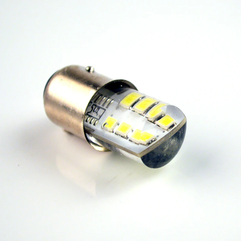 Flytop светодиодный автомобильный светильник S25 1157 BAY15D 2853SMD силиконовый корпус 12