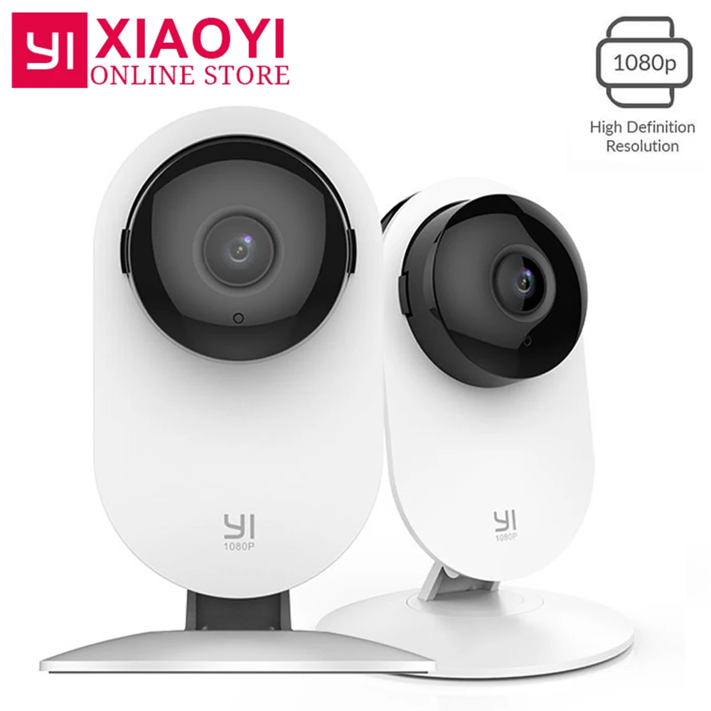 

2PCS YI 1080p Home Camera IP Camera Wireless Security Camera Baby Monitor Mini 3D Noise Reduction For Xiaomi Xiaoyi Wifi Camera