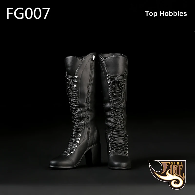 In-Stock 1//6 Scale Female Boots ZY1008 Knee High Leather Female For Hot toys