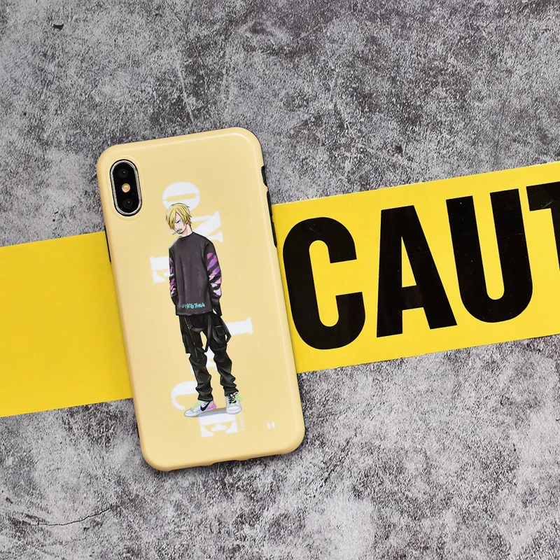 Anime japonés una pieza Zoro luffy Coque funda de teléfono para iphone 8 7 6 6 S Plus funda protectora cubierta para iphone X XR XS.