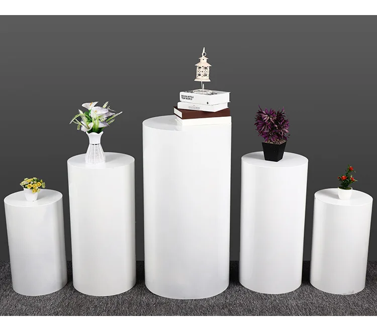 5pcs/set size is 90cm, 80cm, 70cm, 60cm 55cm Cylindrical cake table