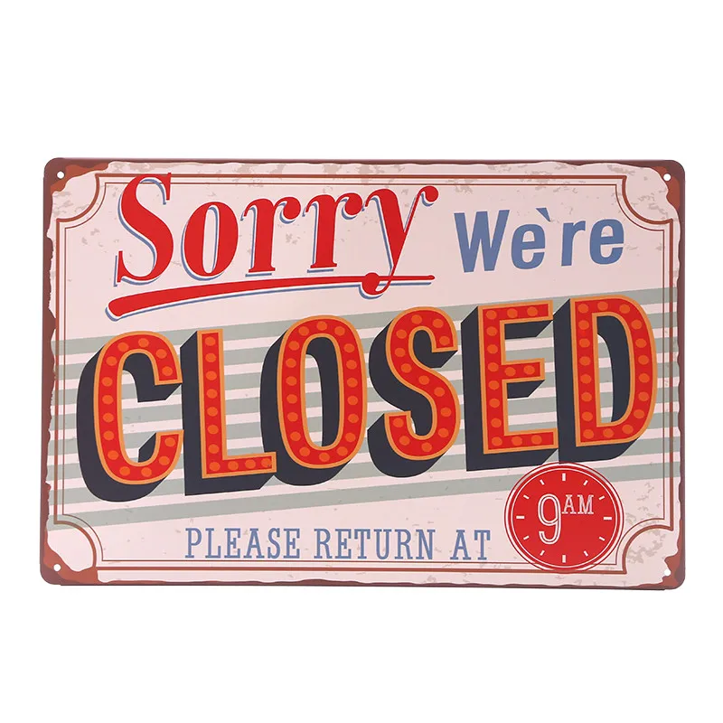 Барный магазин открытый закрытый металлический жестяной знак Бесплатный Wi Fi