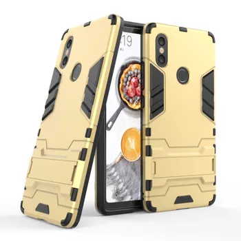 

50pcs/lot New Arrival Hybrid 2 in 1 Hard PC +TPU Back Case For Xiaomi MI8SE MI 8 SE With Stand Flexible Armor