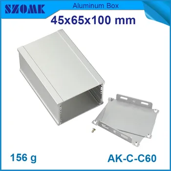 

10pcs/lot powder coating aluminium junction enclosure with wall mounting for GPS tracker 45*65*100mm