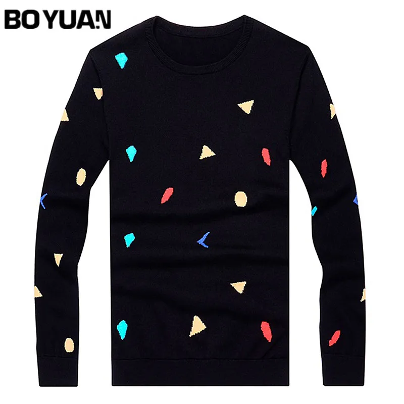 BOYUAN 2017 New Spring Autumn Fashion Brand Casual Sweater Men O Neck