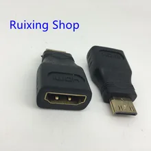 For Computer 1080P HDTV Projector Mini HDMI to hdmi Converter Adapter with Audio connector Cable
