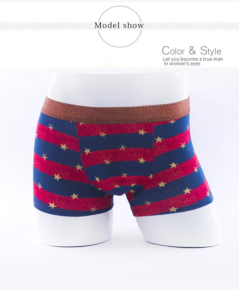 2017 Brand Underwear Men Sexy Panties Men's Loose Panties Mens Underwear Trunks Underpants Boxer Cueca Calvn Boxer Hombre01
