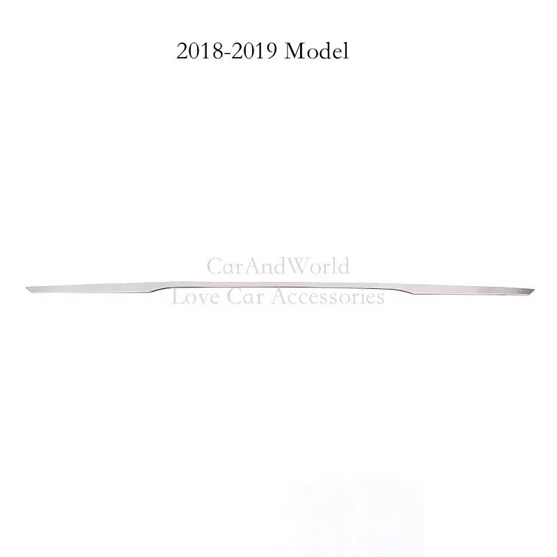 Stainless Steel Car Rear Trunk Cover Trim Decoration Tailgate Frame Garnish Strip for Volvo XC60 2011 Auto Accessories