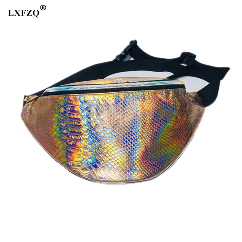 

LXFZQ NEW fanny pack PU Banankat bag for women's belt a case for phone Waist bag Belt bag laser fanny pack for women banane sac