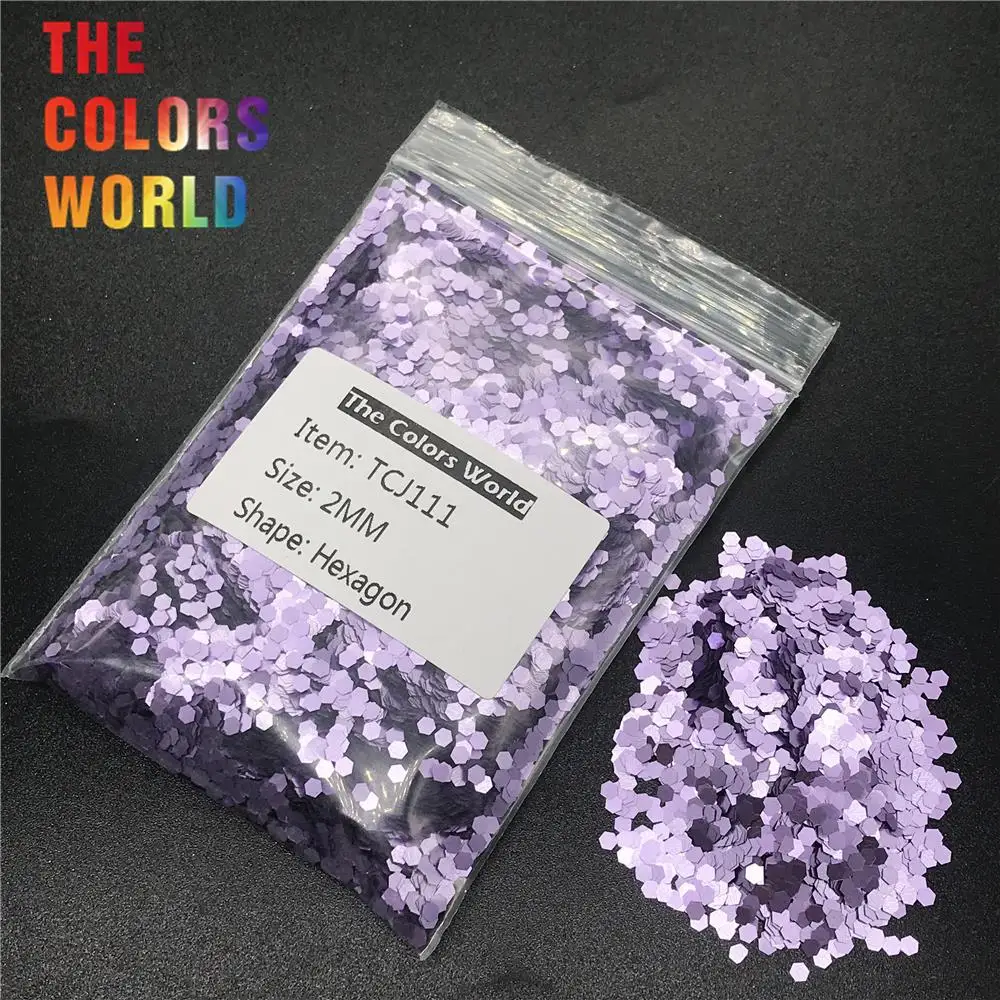 

TCJ111 Pearlescent Matte Lilac Color Hexagon Shape Nail Glitter Nail Art Decoration Makeup Facepaint Manual DIY Eyeshadow Henna