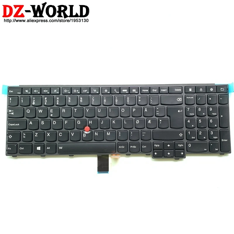 Клавиатура без норвежской подсветки для Thinkpad T540P W540 W541 T550 T560 W550S P50S норвежская