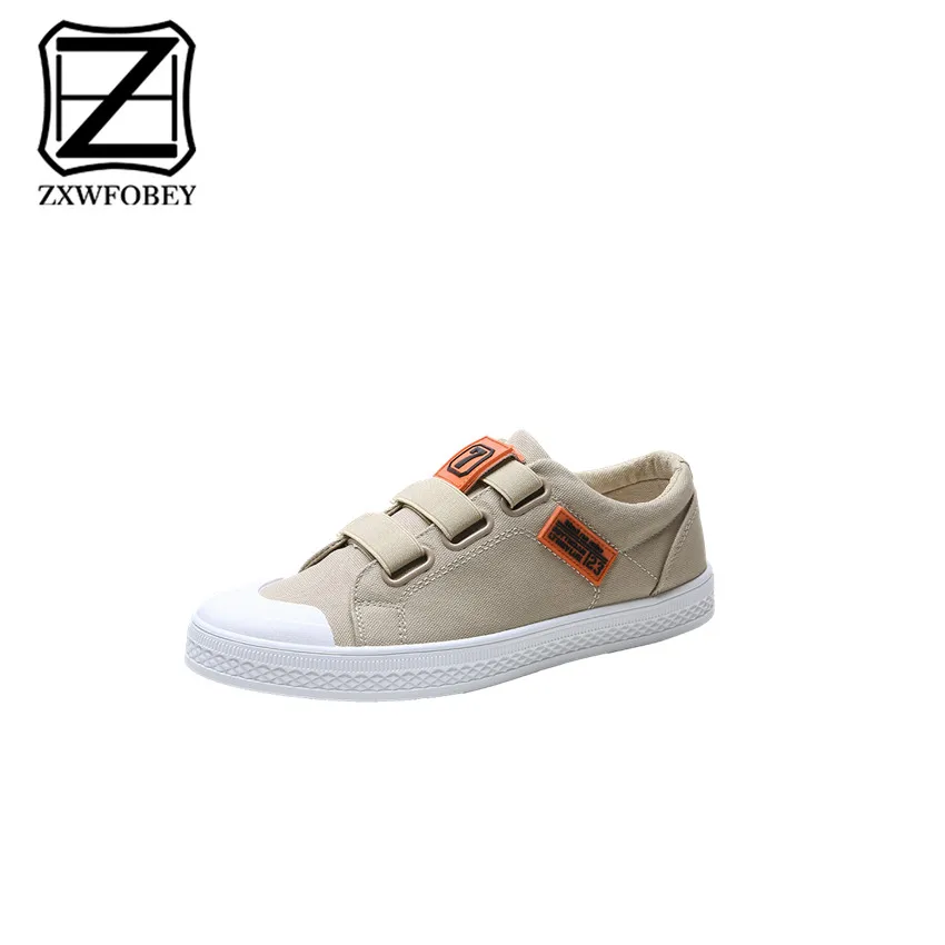 

ZXWFOBEYMen'S легкий дышащий материал модные джинсовые холст вулканизированной на шнуровке низкий классический Скейтбординг кроссовки повседневная обувь