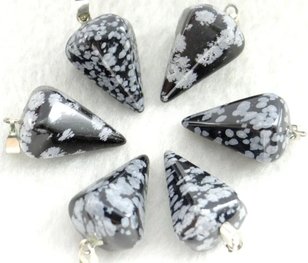 Натуральный Камень кварцевый кристалл Turquoises опал бусины с тигровым глазом подвеска Маятник для diy ювелирных изделий ожерелья 12 шт - Окраска металла: NO.12