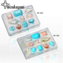1PCS PUV Resin Jewelry Liquid Silicone Mold Geometric Beads Resin Charms Mold For DIY Necklace Pendant Charms Making Jewelry