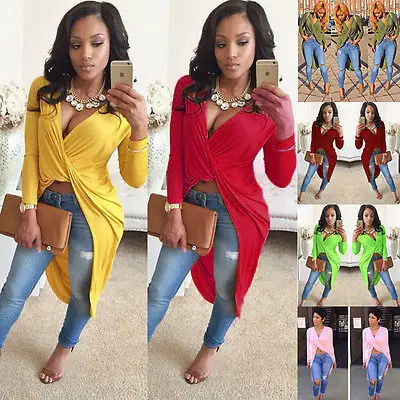 نساء جنسي جديد أزياء العميق الخامس الرقبة فستان طويل الأكمام clubwear ملهى حزب فستان قصير زائد الحجم