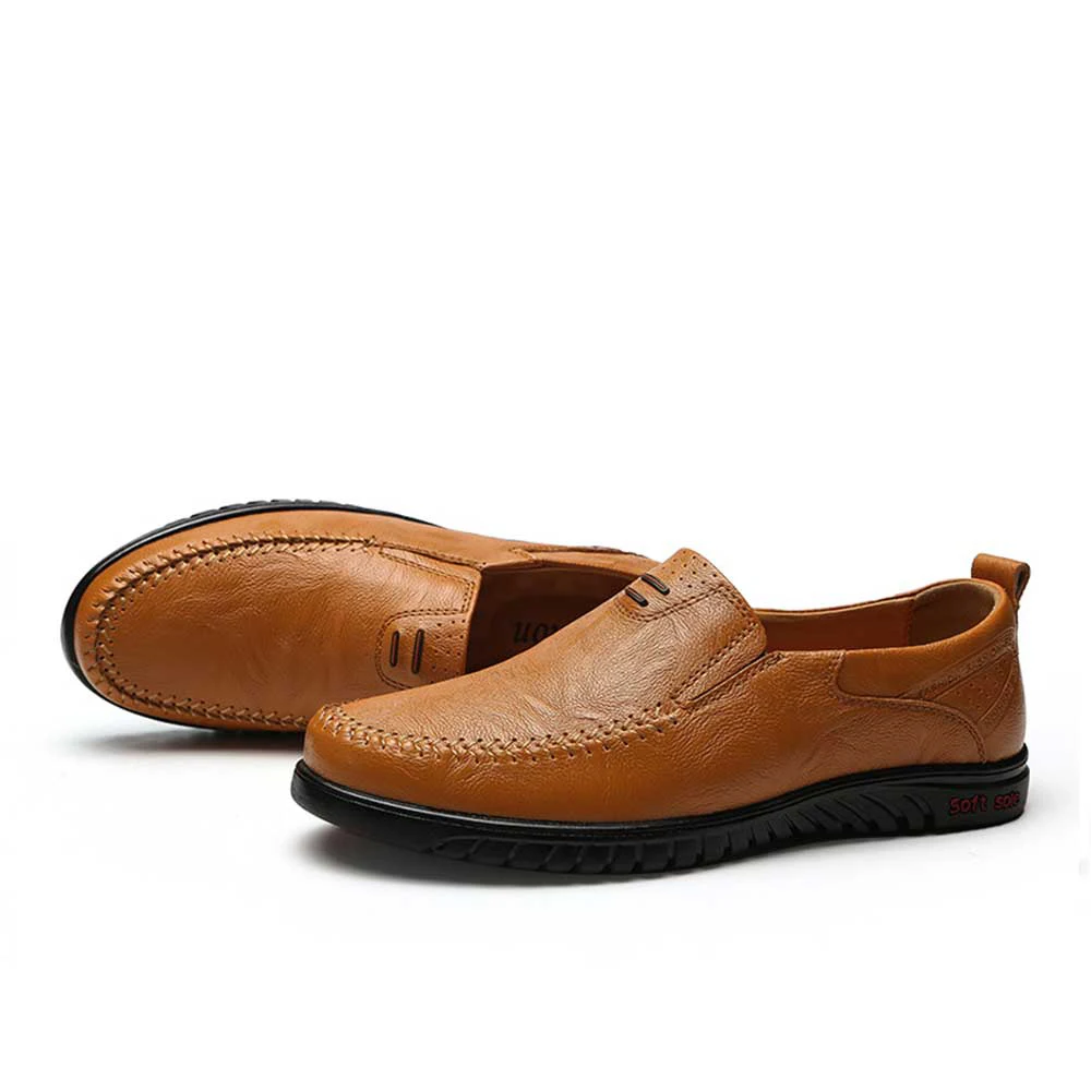 

Big Size New Arrival Split Leather Men Casual Shoes Fashion Top Quality Driving Moccasins Slip On Loafers Men Flat Shoes 36~46