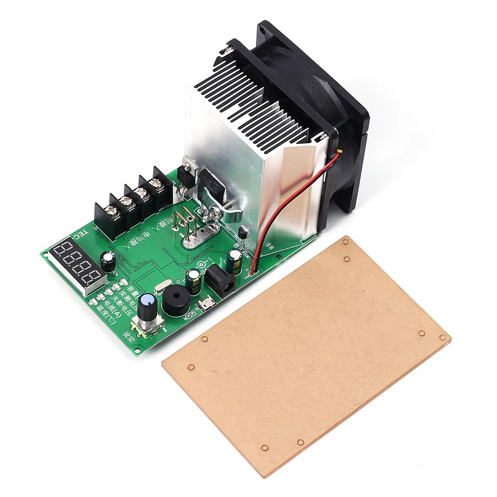

TEC-12P Battery Capacity Tester 200W Electronic Load Max 500AH 20A LED Display w/ Fan Vehicle Battery Tester