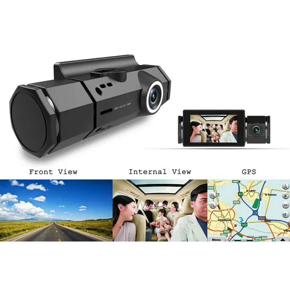 Видеорегистратор с ночным видением XQCK Dashboard camera 1080 P диск фиксированными