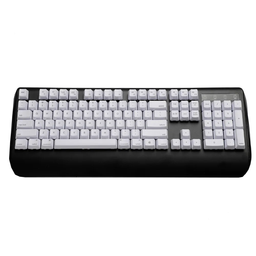 YMDK Mac макет OEM профиль 104 ANSI лазерная гравировка клавиатуры толстые клавиши PBT