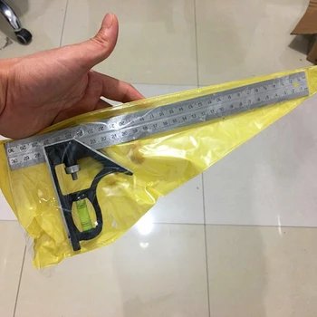 

30cm Corner Ruler Adjustable Marker Needle Multi-functional Angle Ruler Woodworking Construction Measuring Tools