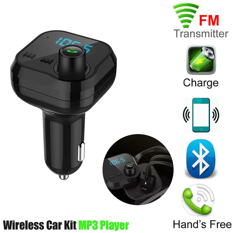 Новый BT62 Беспроводной Bluetooth Автомобильный MP3-плеер Dual USB сотовый телефон автомобильное Зарядное устройство громкой связи вызова