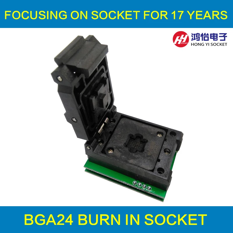

BGA24 TO DIP8 IC Adapter Socket for 8x6mm Body Width BGA chips