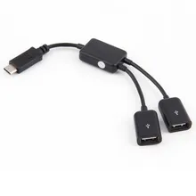2в1 USB 3,1 тип-c к USB 2,0 зарядное устройство OTG концентратор кабель адаптер QJY99