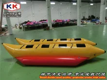 0.9mm PVC 8 people inflatable banana boats for snow game