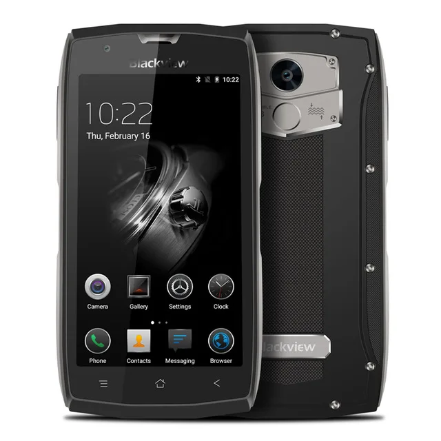 Blackview BV7000 Android 7,0 4G LTE мобильный телефон 5,0 дюймов MT6737T четырехъядерный мобильный телефон 2 Гб+ 16 Гб отпечатков пальцев смартфон - Цвет: Grey