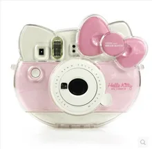 CAIUL Мешок Случая Камеры Для Fujifilm Мгновенных Камеры Cheki Instax Мини INS МИНИ Hello Kitty Polaroid-прозрачный жесткий чехол