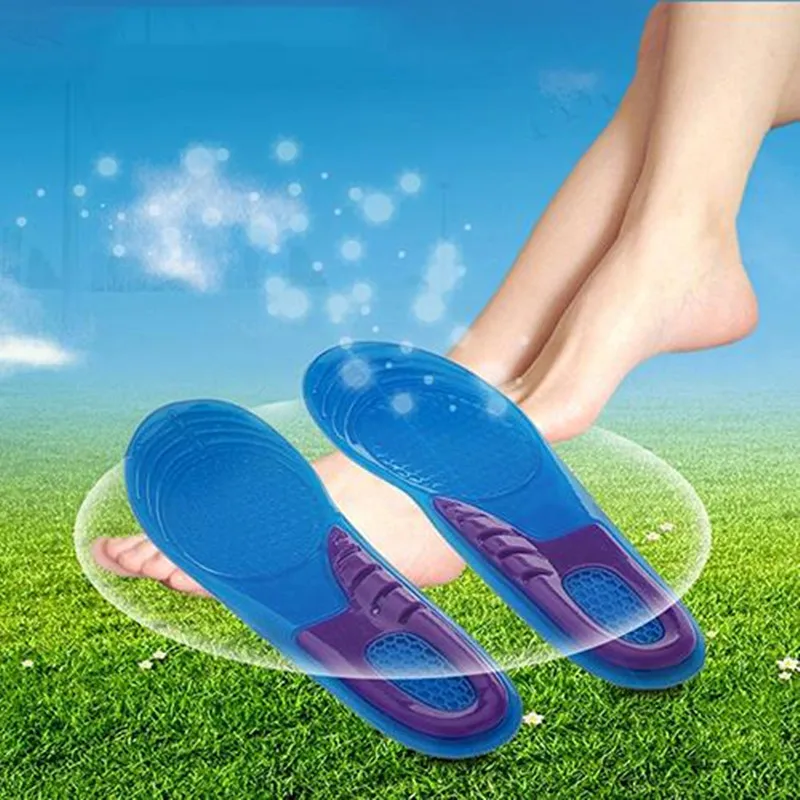 orthopedic insoles Arch Silicone Support Massage Anti-Slip Sport Insole Insert Cushion Pad plantillas para los pies shoe pad hot