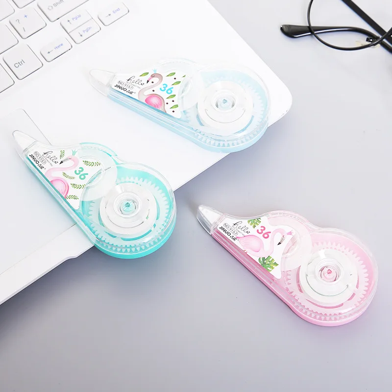 

1pcs Flamingo Correction Tape Animal Press Stationery Tapes Decorative Diary Album Stationery Gifts Scrapbooking School Supplies
